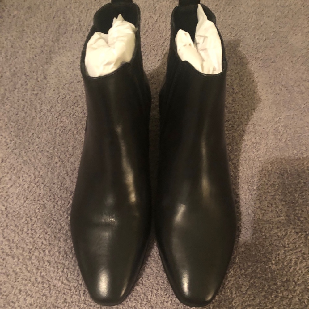 BRAND NEW BLACK LEATHER L.K. BENNETT CHELSEA BOOTS
